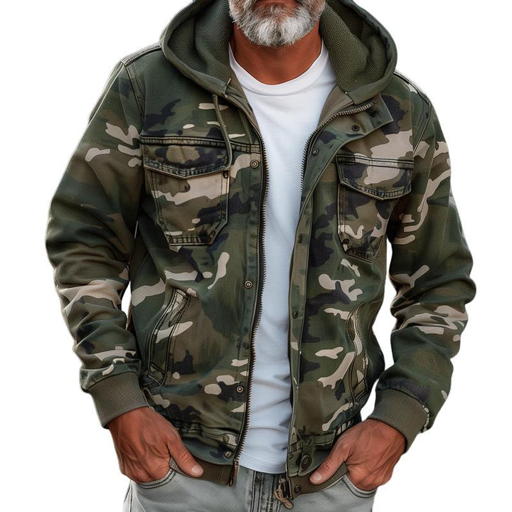 Beeckhvoven™ | Camouflage cargojack met capuchon