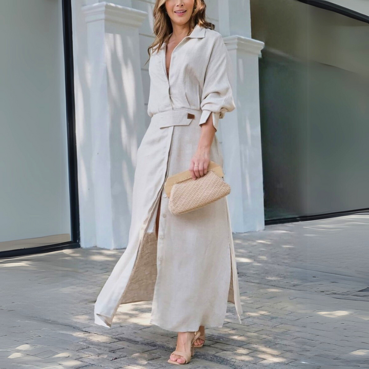 Beeckhoven™ | Elegante Maxi Jurk met V-Hals