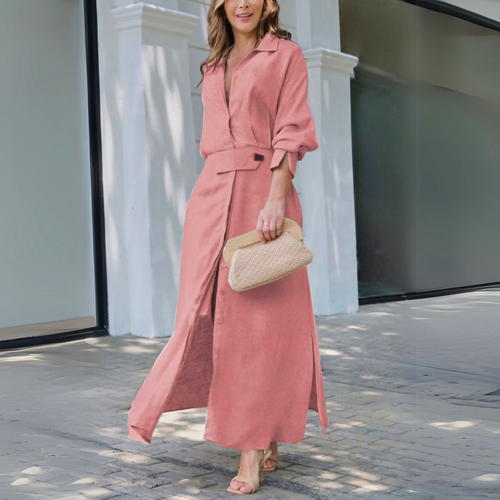 Beeckhoven™ | Elegante Maxi Jurk met V-Hals