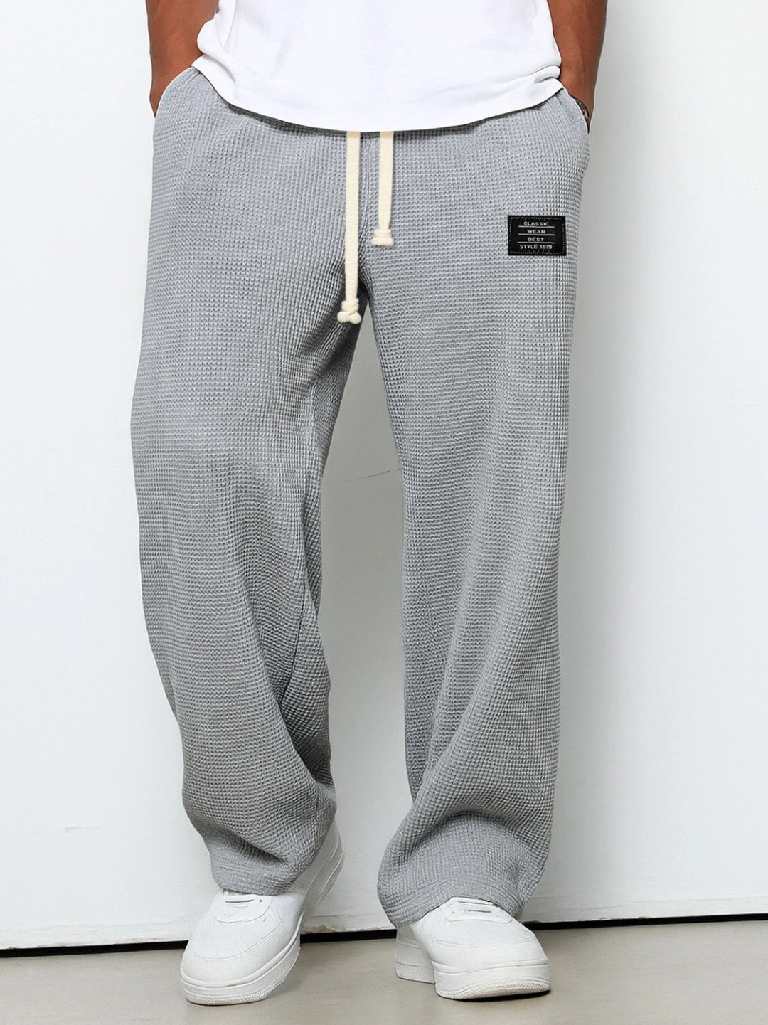 Beeckhoven™ | Wijde Broek Met Wafelpatroon