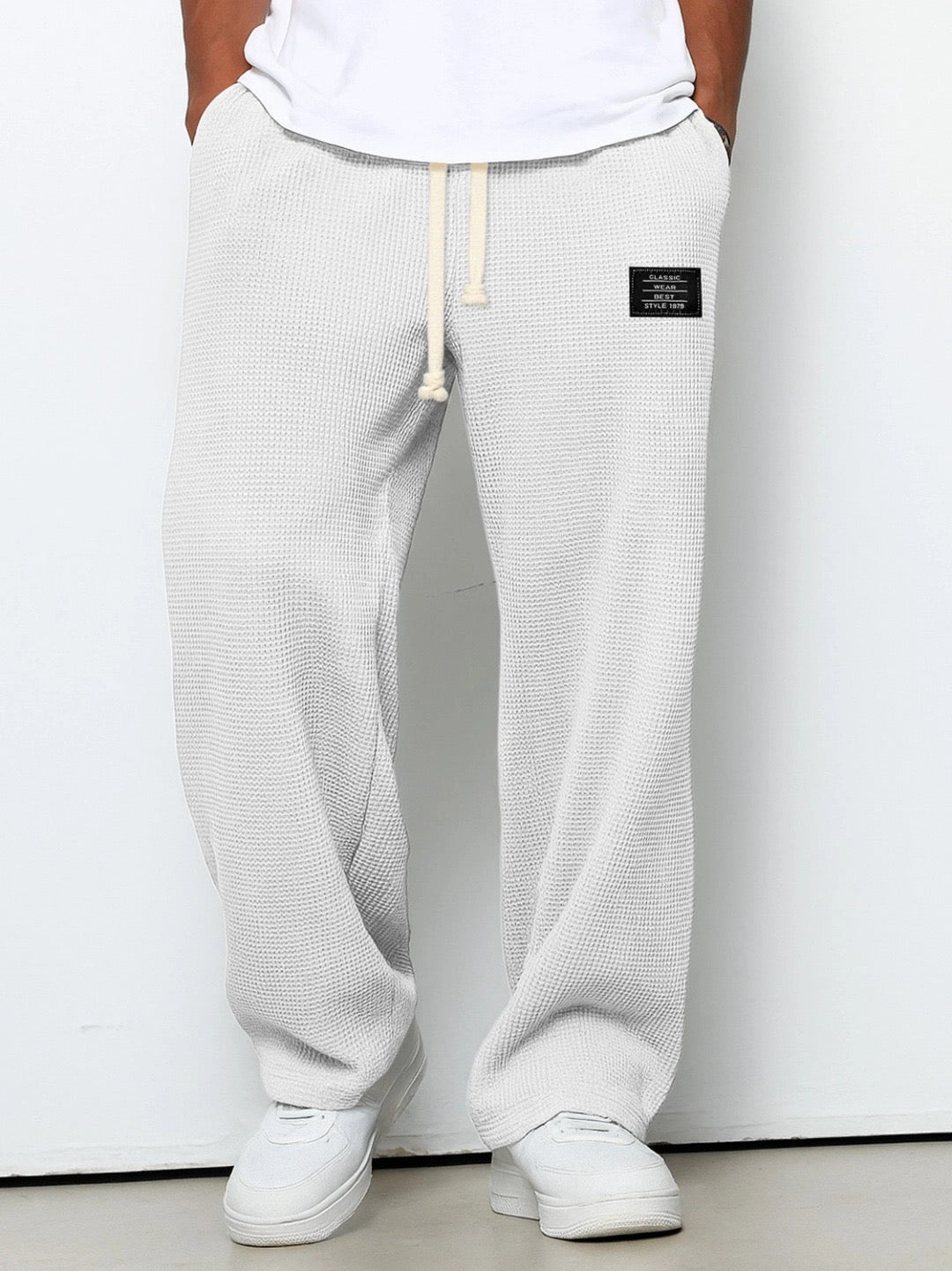 Beeckhoven™ | Wijde Broek Met Wafelpatroon