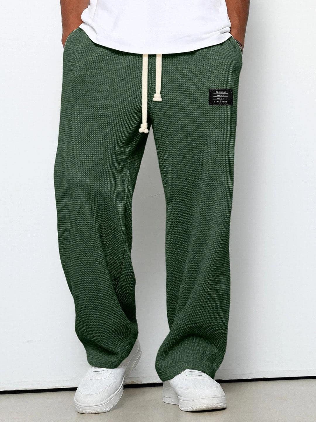 Beeckhoven™ | Wijde Broek Met Wafelpatroon