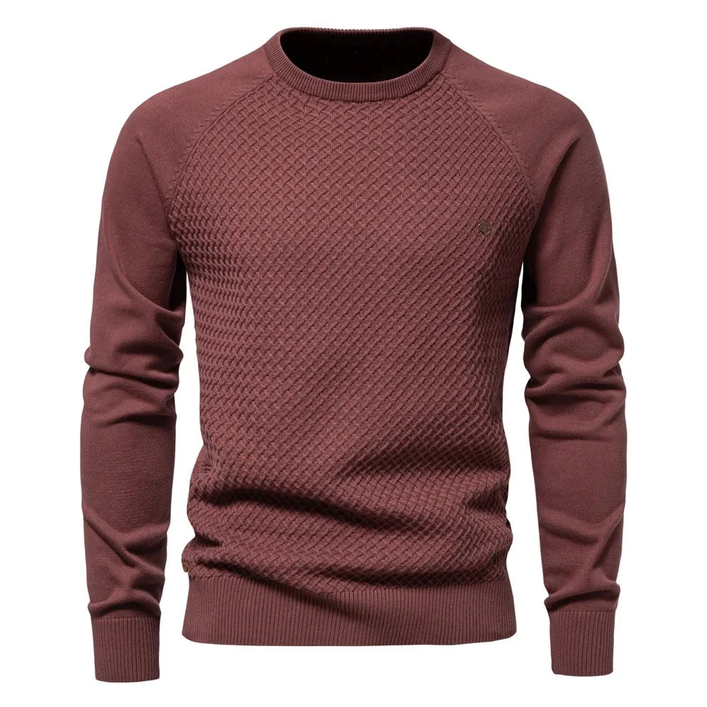 Beeckhoven™ | Klassevolle Gebreide Trui Met Ruitdesign