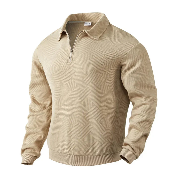 Beeckhoven™ | Heren Polo Shirt Met Visgraatpatroon