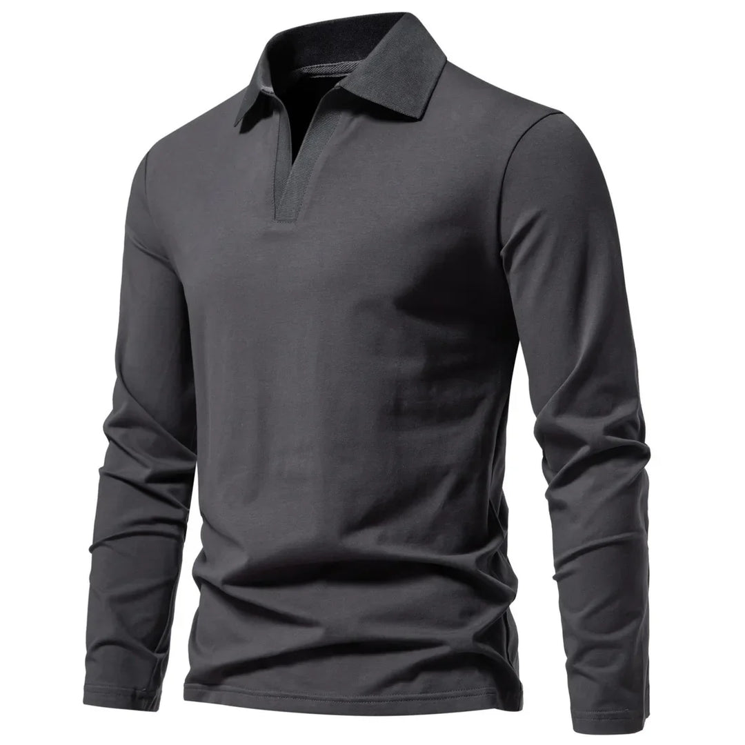 Beeckhoven™ | Katoenen Poloshirt Met Lange Mouwen