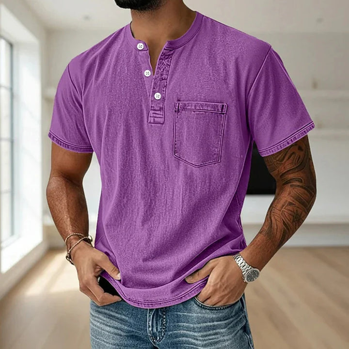 Beeckhoven™ | Vintage Mannen Shirt Met Borstzakje