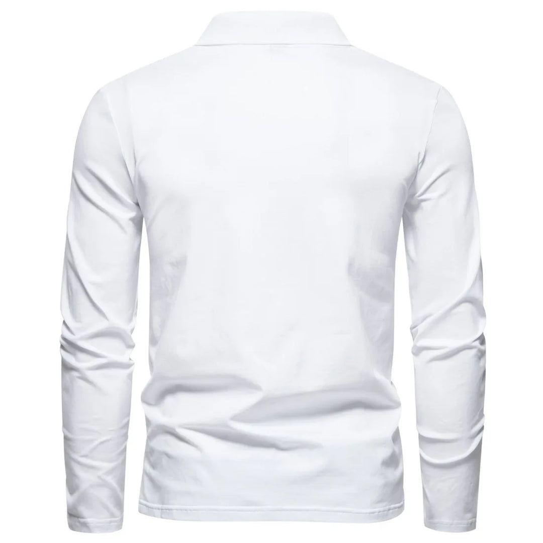Beeckhoven™ | Katoenen Poloshirt Met Lange Mouwen