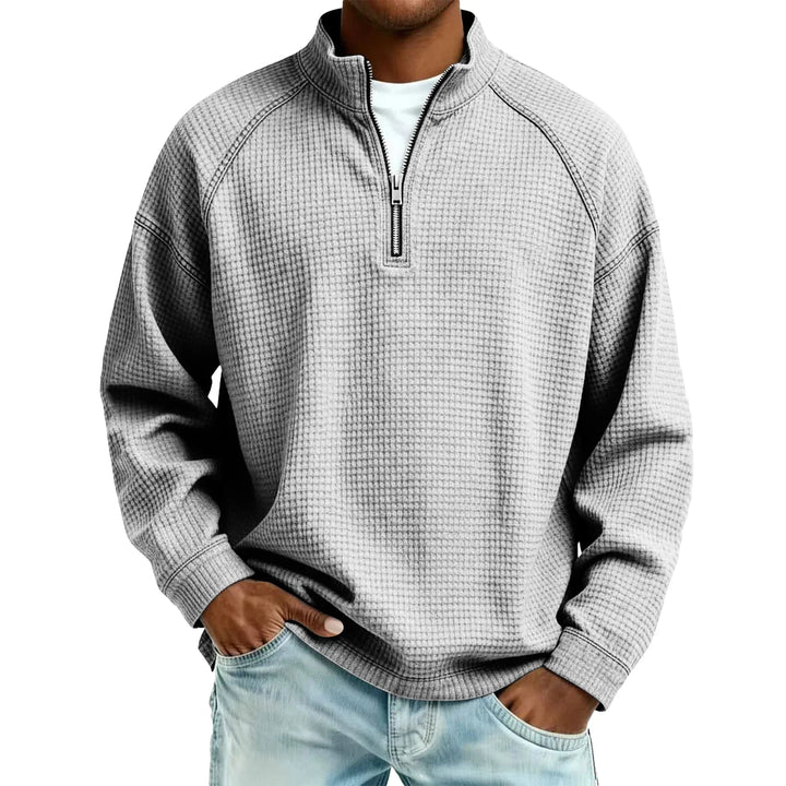 Beeckhoven™ | Wafelgebreid Mannen Sweatshirt