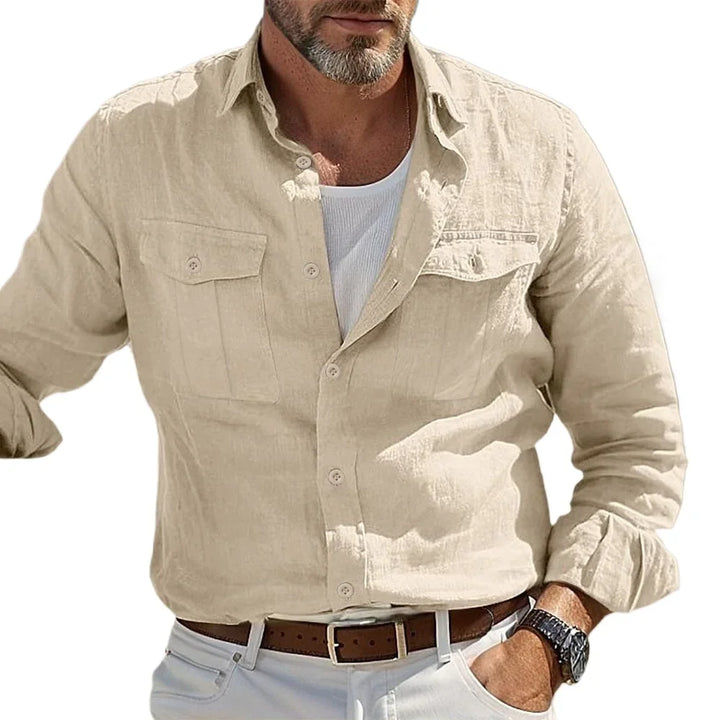 Beeckhoven™ | Casual Linnen Herenoverhemd