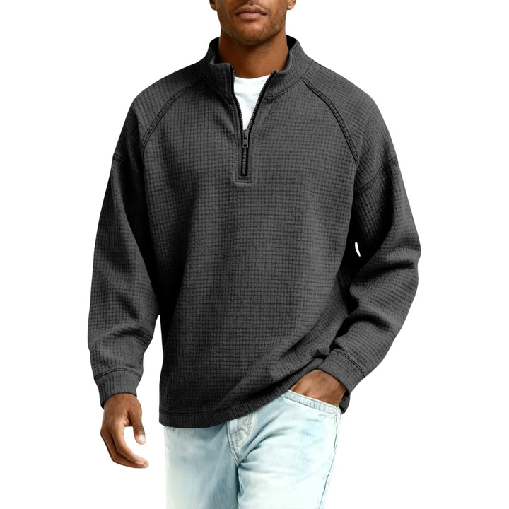 Beeckhoven™ | Wafelgebreid Mannen Sweatshirt