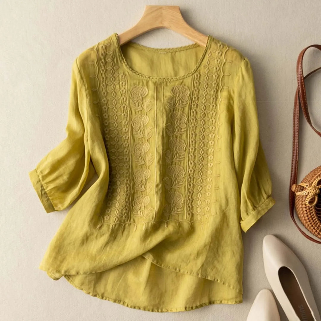 Beeckhoven™ | Zomerse Katoenen Damesblouse