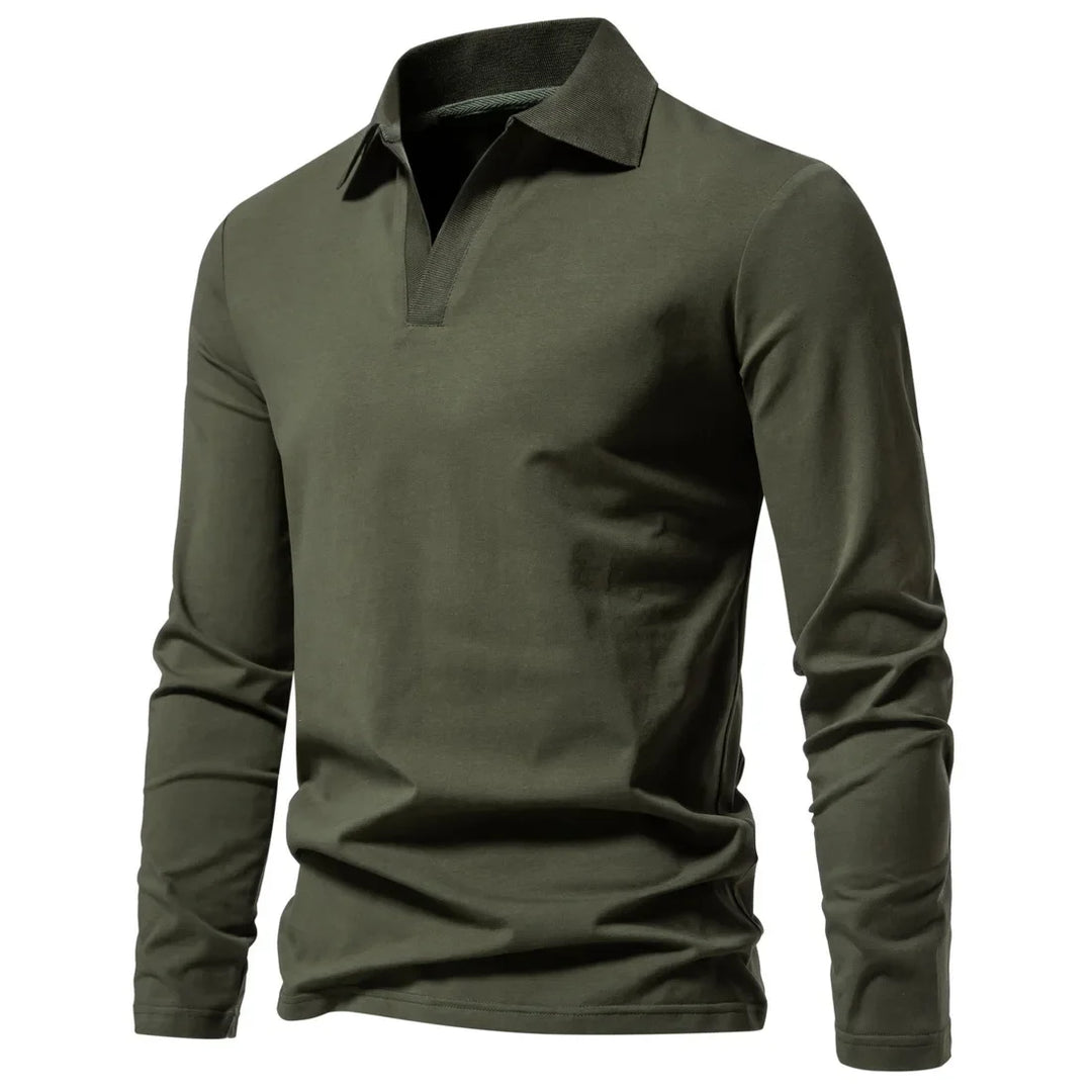 Beeckhoven™ | Katoenen Poloshirt Met Lange Mouwen