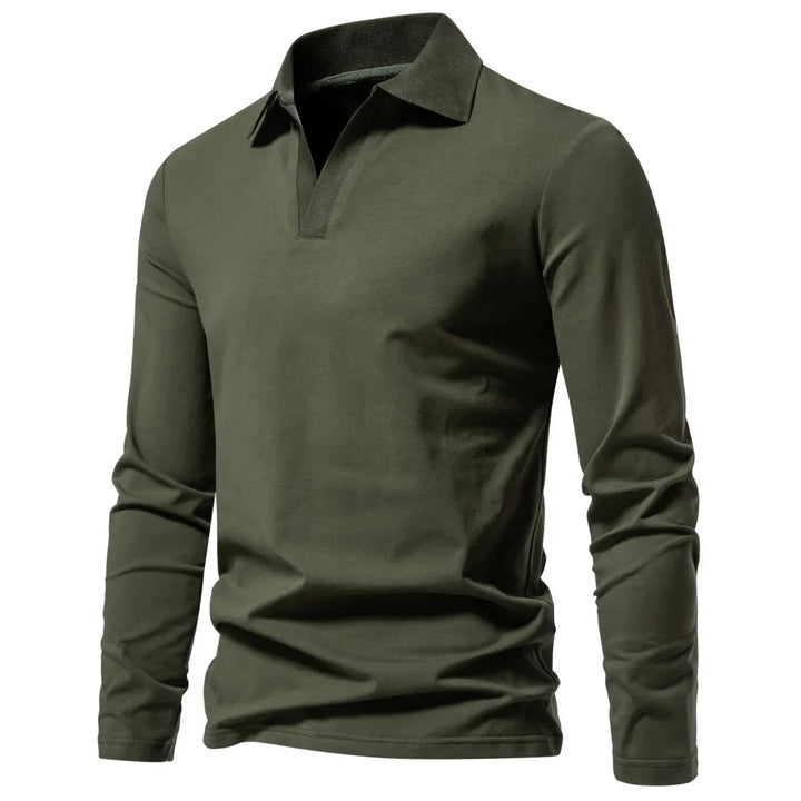 Beeckhoven™ | Katoenen Poloshirt Met Lange Mouwen