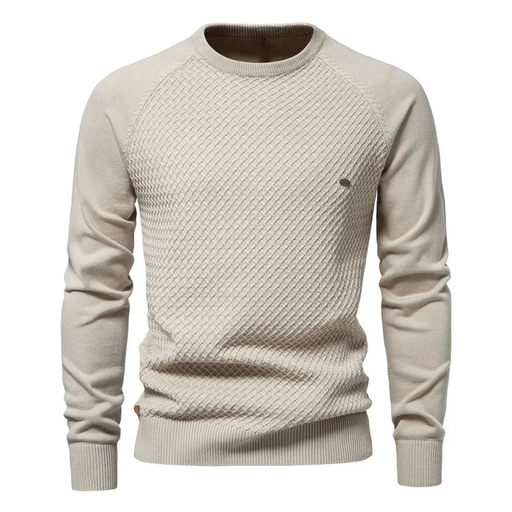 Beeckhoven™ | Klassevolle Gebreide Trui Met Ruitdesign