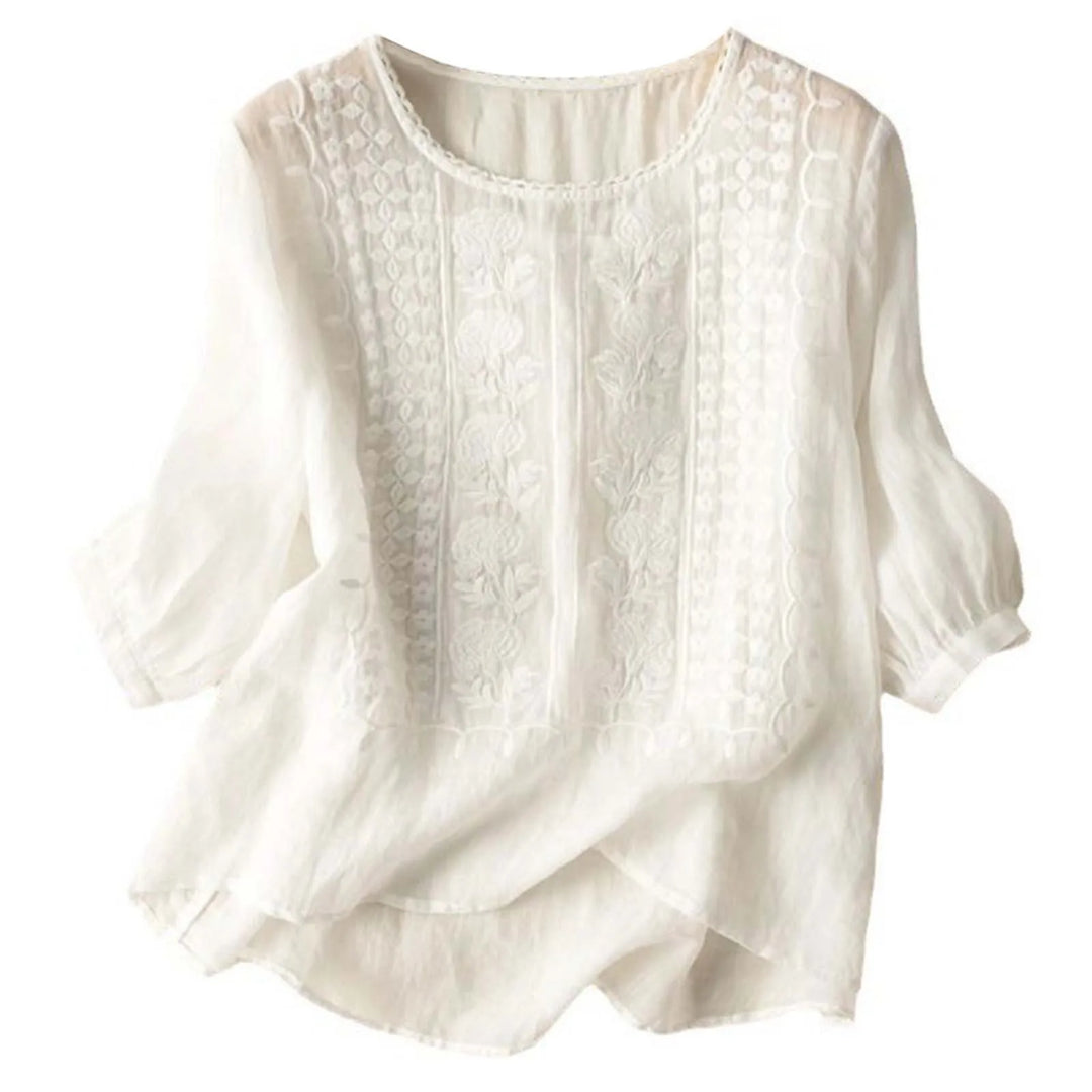 Beeckhoven™ | Zomerse Katoenen Damesblouse