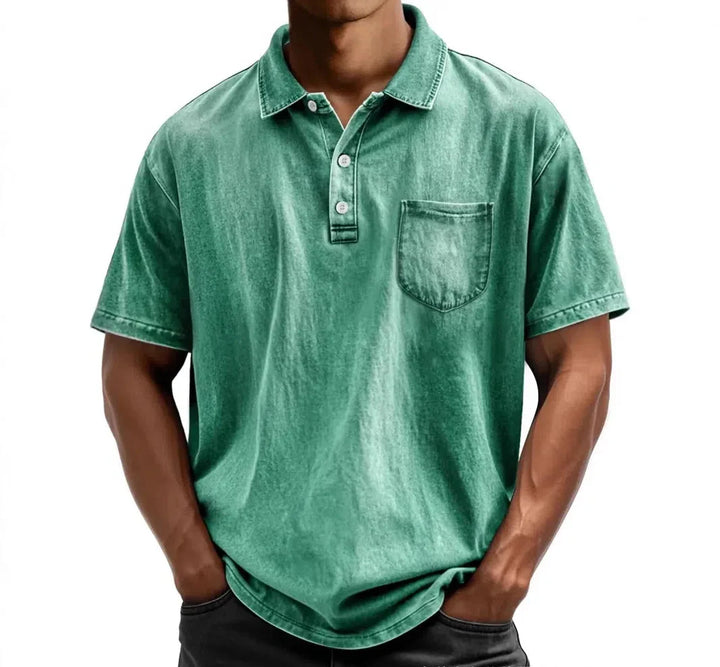 Beeckhoven™ | Vintage Heren Polo met Knopen