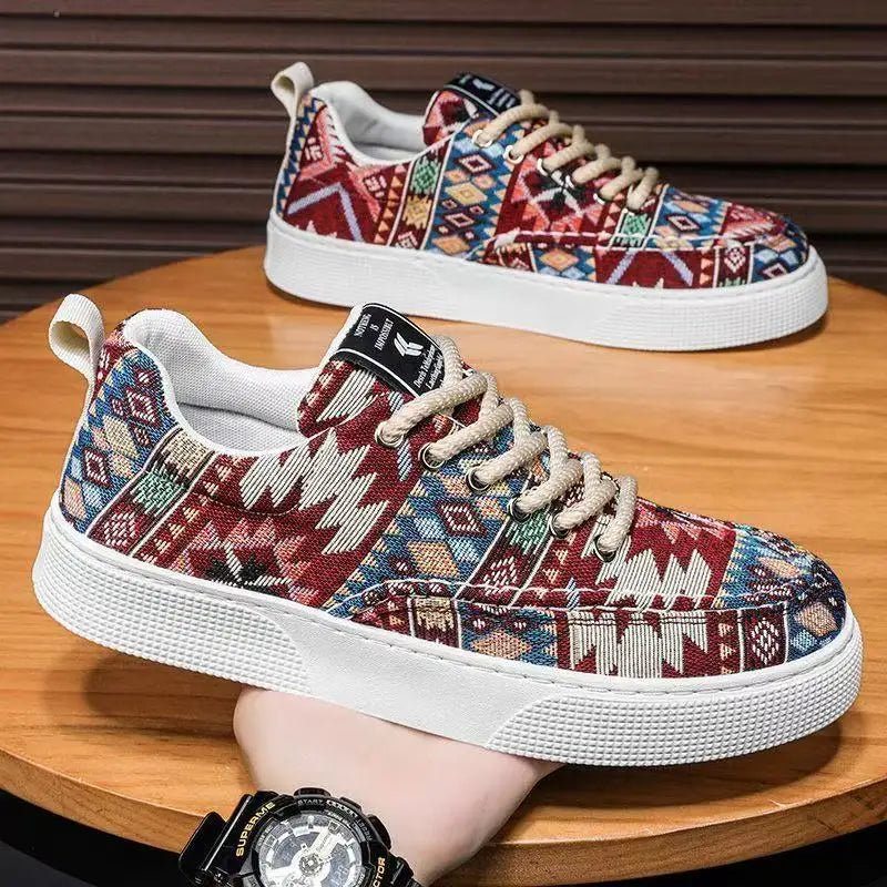 Beeckhoven ™ | Kleurrijke Retro Heren Sneakers