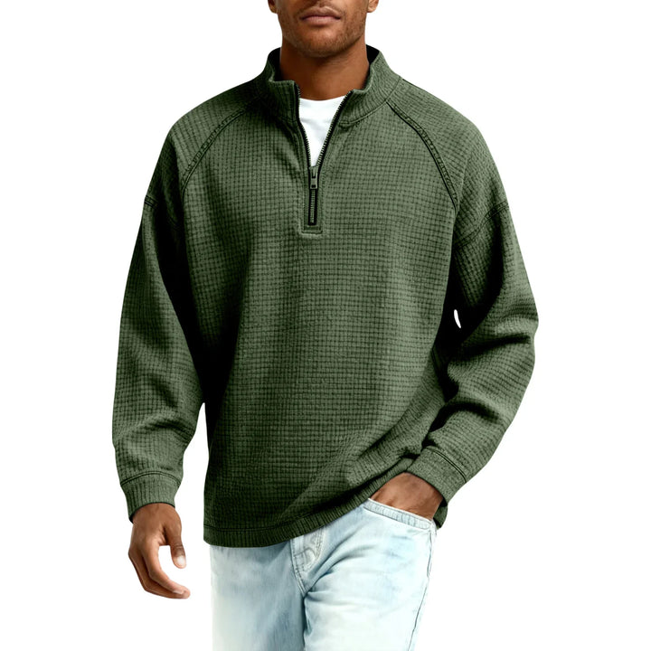 Beeckhoven™ | Wafelgebreid Mannen Sweatshirt