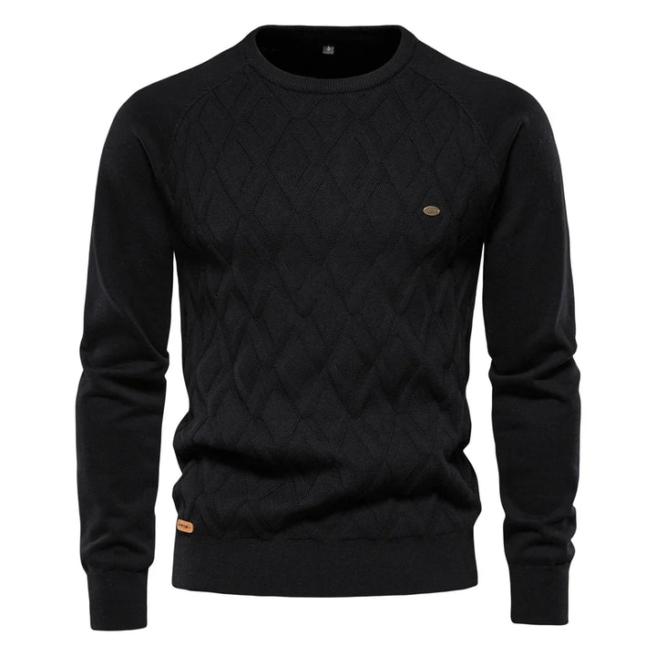 Heren Sweater Met Ruitdesign