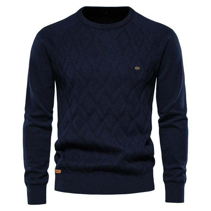 Heren Sweater Met Ruitdesign