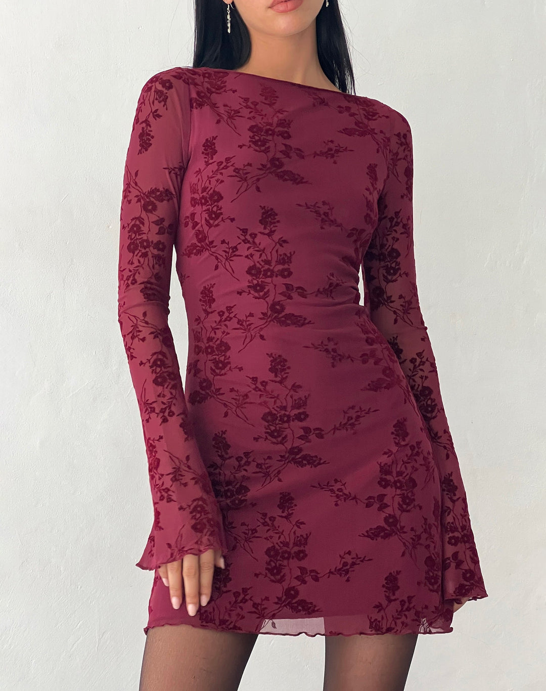 Sarah™ |  Bloemenjurk Met Lange Mouwen
