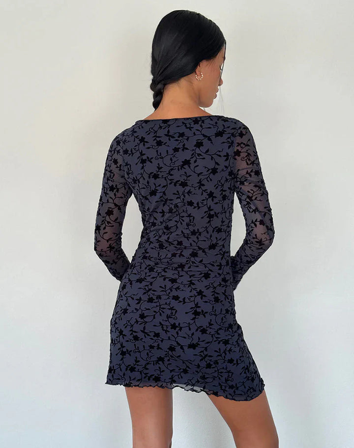 Sarah™ |  Bloemenjurk Met Lange Mouwen