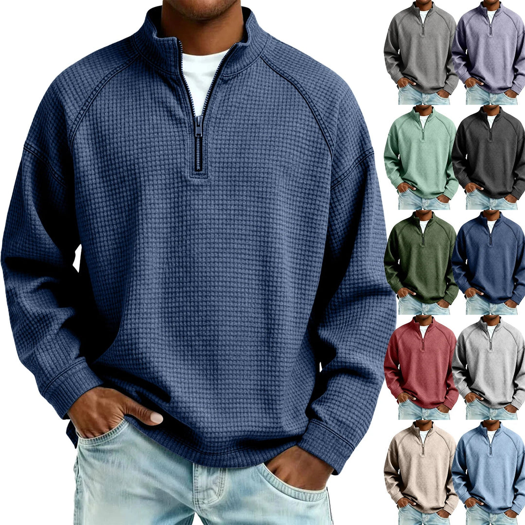 Beeckhoven™ | Wafelgebreid Mannen Sweatshirt