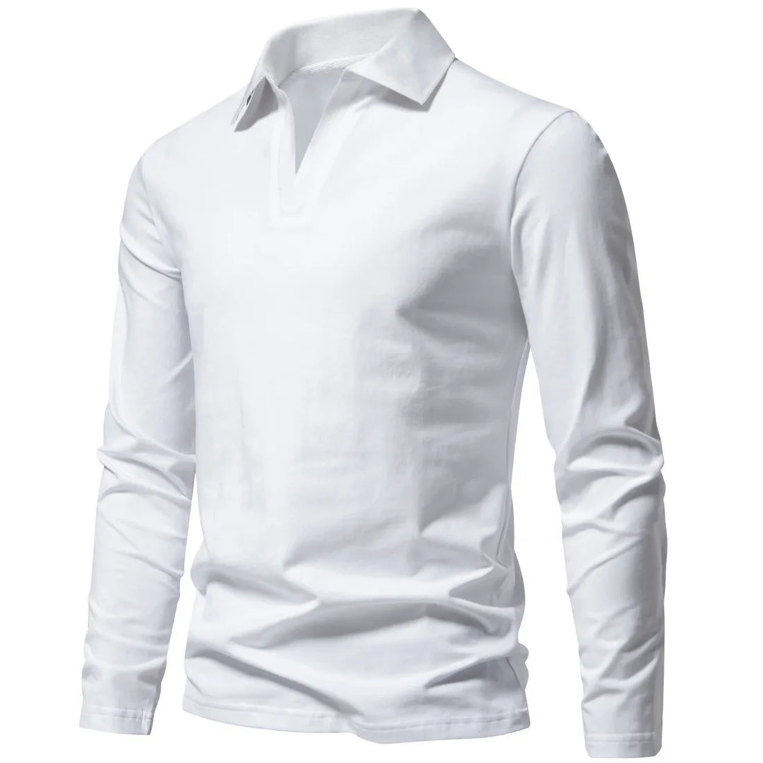 Beeckhoven™ | Katoenen Poloshirt Met Lange Mouwen
