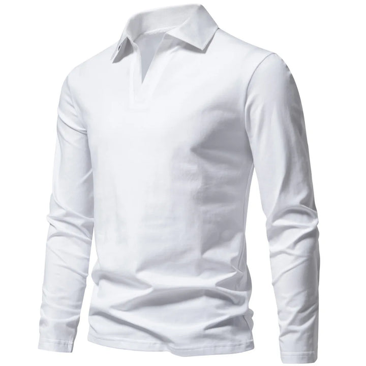Beeckhoven™ | Katoenen Poloshirt Met Lange Mouwen