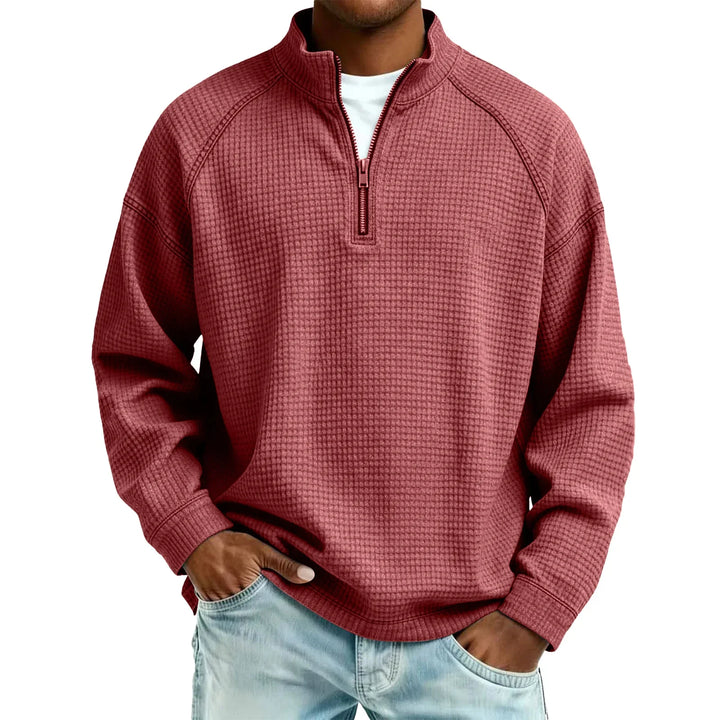 Beeckhoven™ | Wafelgebreid Mannen Sweatshirt