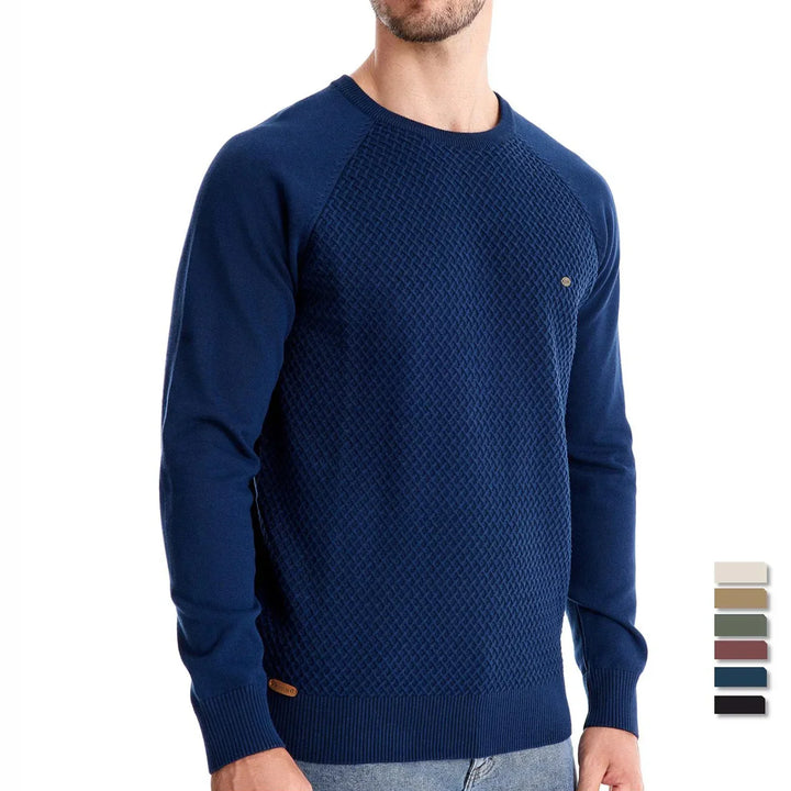 Beeckhoven™ | Klassevolle Gebreide Trui Met Ruitdesign