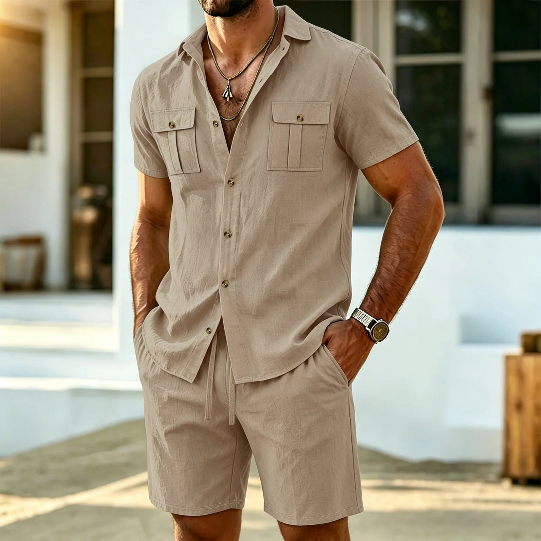 Beeckhoven™ | Casual Linnen Heren Set voor Warme Dagen