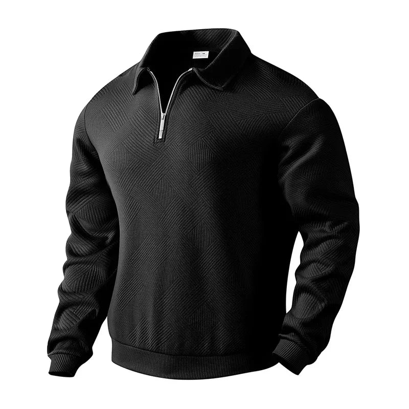 Beeckhoven™ | Heren Polo Shirt Met Visgraatpatroon