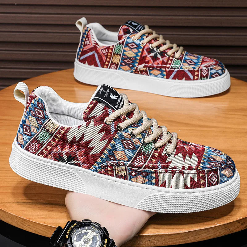 Beeckhoven ™ | Kleurrijke Retro Heren Sneakers