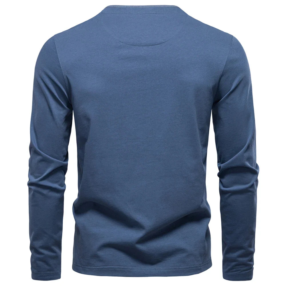 Beeckhoven™ | Henley Heren  Shirt Met Lange Mouwen