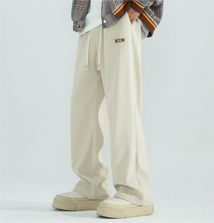 Johan | Corduroy broek met wijde pijpen