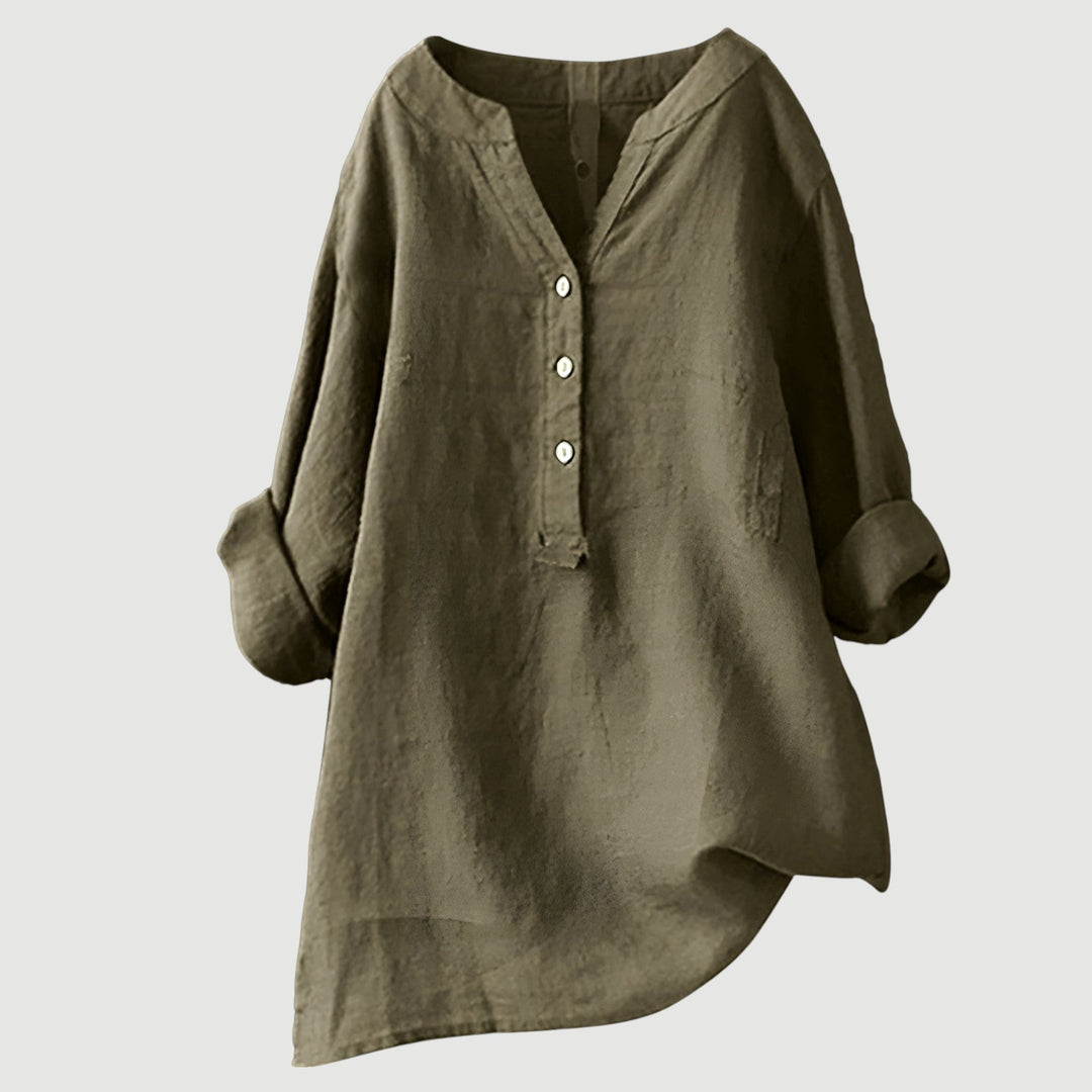 Beeckhoven™ | Luchtige en Comfortabele Linnen Damesblouse