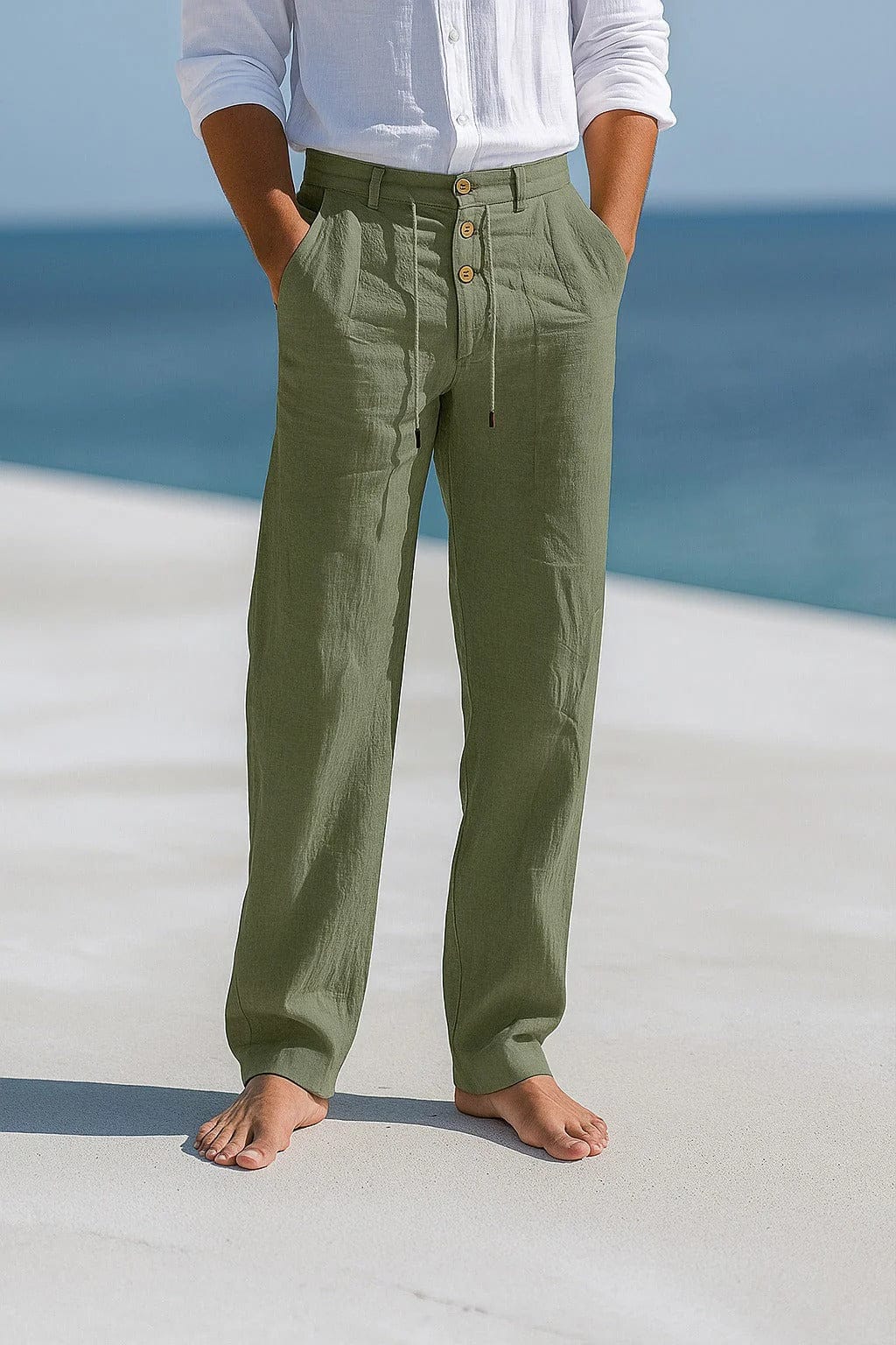 Beeckhoven™ | Elegante Linnen Zomerbroek Voor Heren