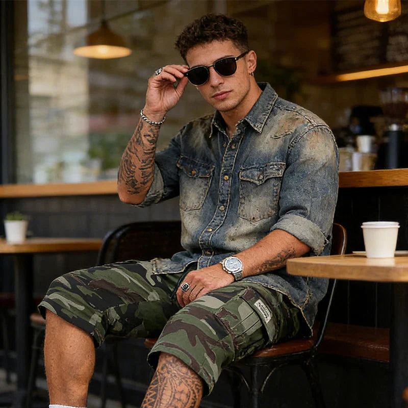Beeckhoven™ | Camouflage Cargo Short voor Heren