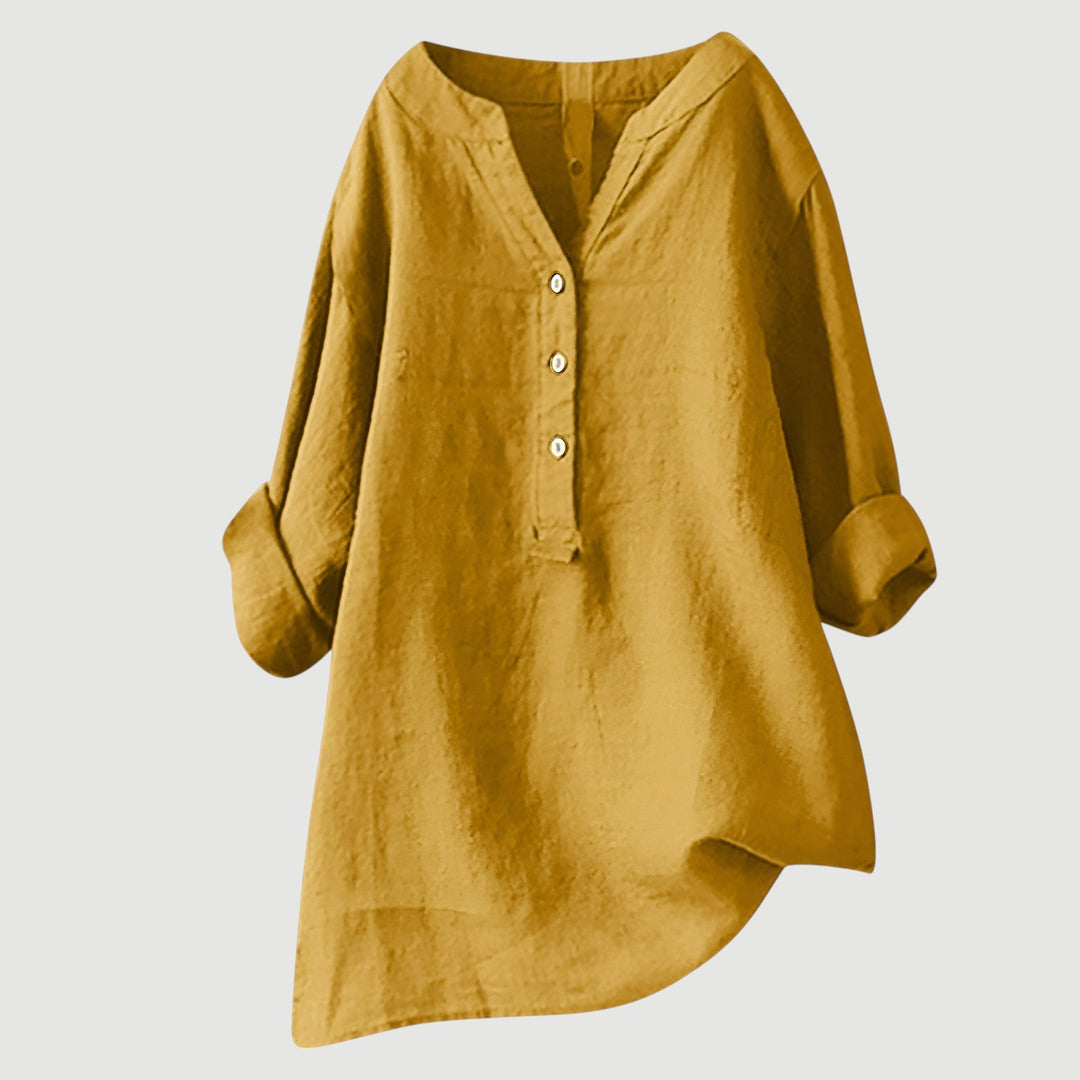 Beeckhoven™ | Luchtige en Comfortabele Linnen Damesblouse